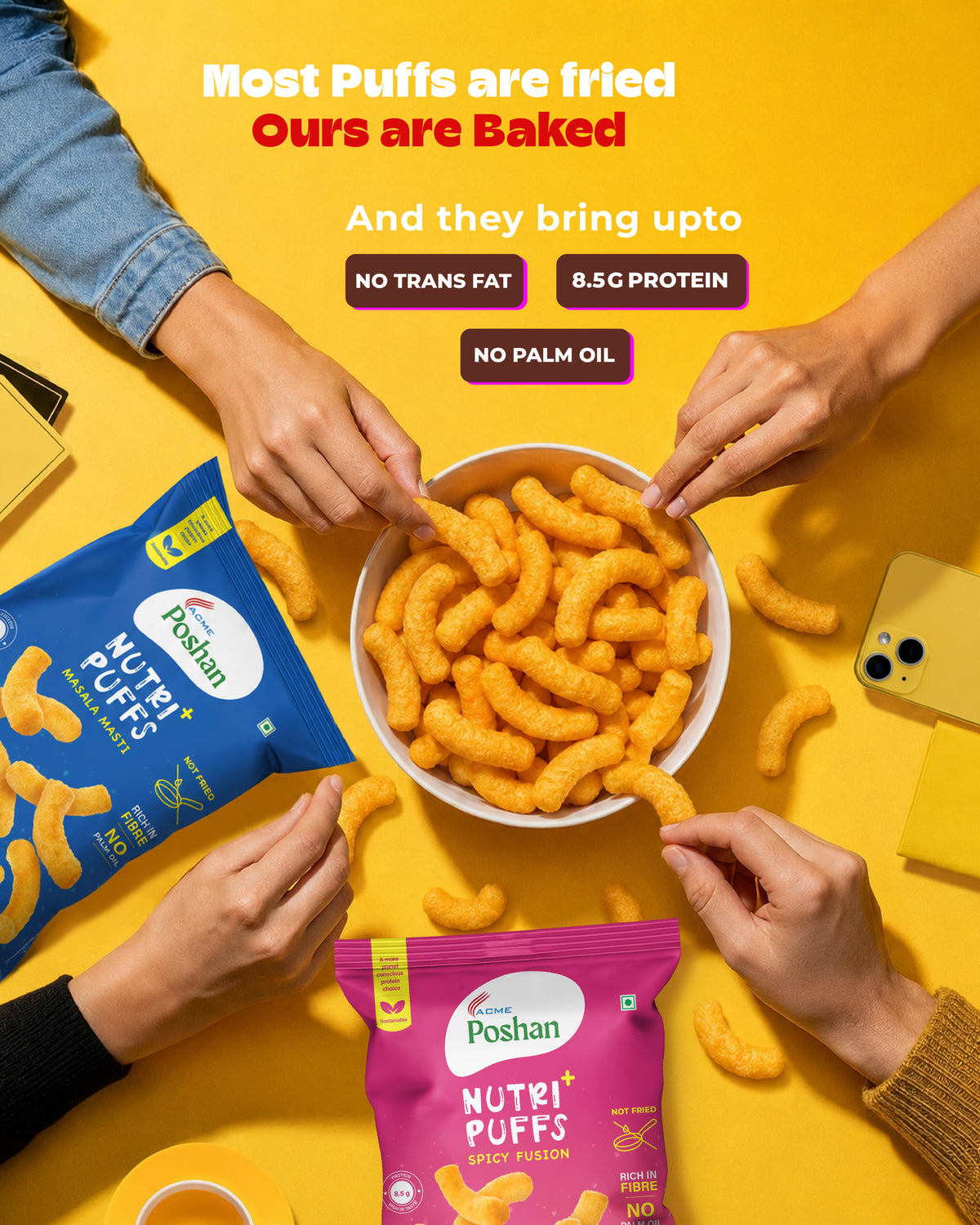 Nutri+ Puffs Masala Masti 50gms