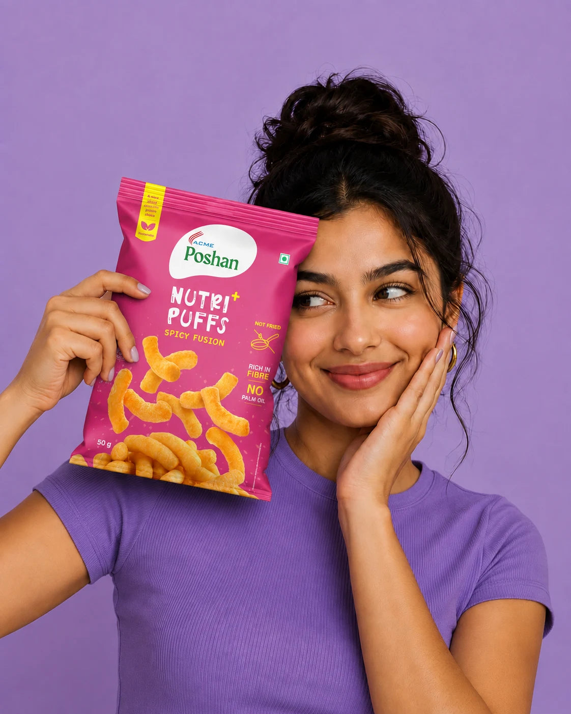Nutri+ Puffs Spicy Fusion 50gms