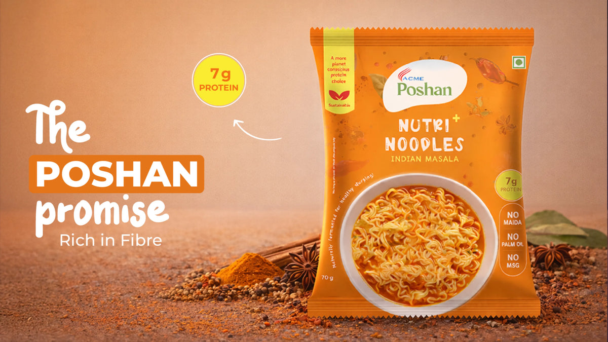 Nutri+ Noodles Indian Masala Pack of 4, 280gms