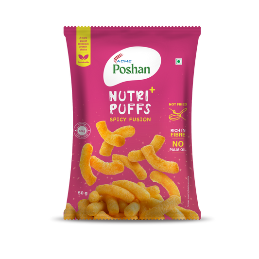 Nutri+ Puffs Spicy Fusion 50gms