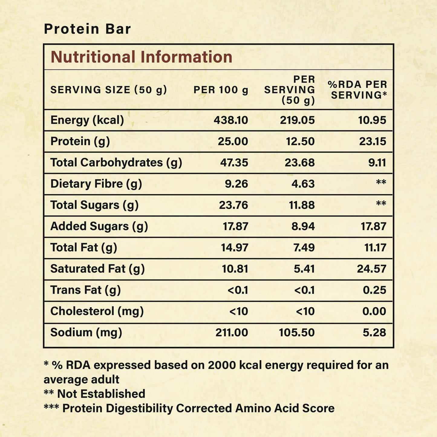 Protein Bar Dark Chocolate and Dry Fruits