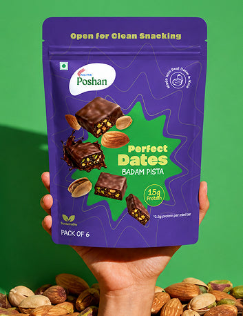 Perfect Dates Badam Pista Pack of 6, 120gm
