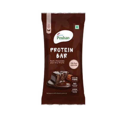 Protein Bar Dark Chocolate and Dry Fruits 50gms, 12.5gms protein