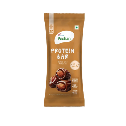 Protein Bar Dates and Almonds 50gms, 10gms protein