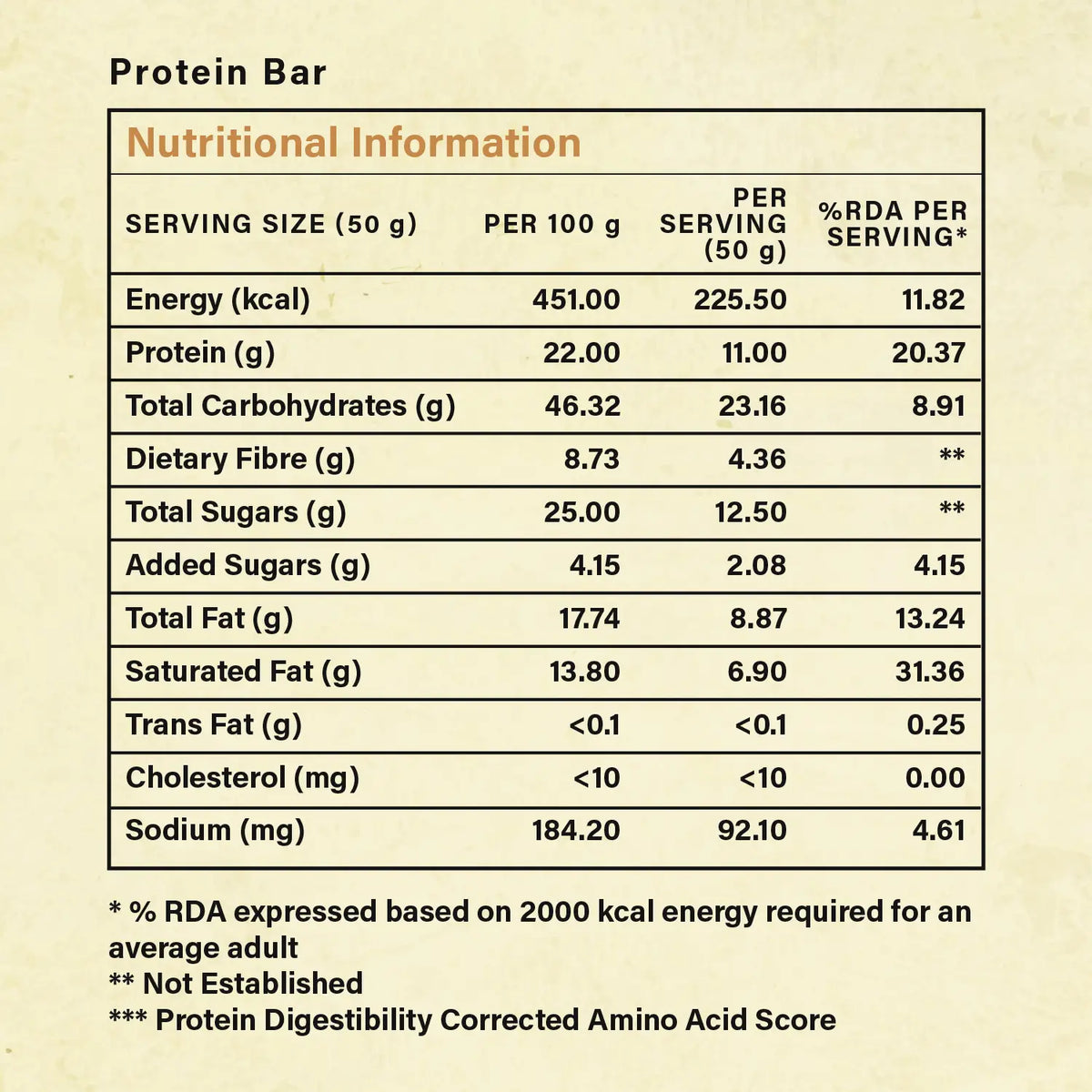 Protein Bar Dates and Almonds 50gms,10gm protein-Pack of 6