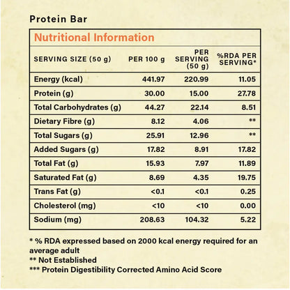 Protein Bar White Chocolate and Dry Fruits 50gms, 15gms protein-Pack of 6