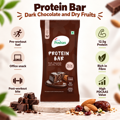 Protein Bar Dark Chocolate and Dry Fruits