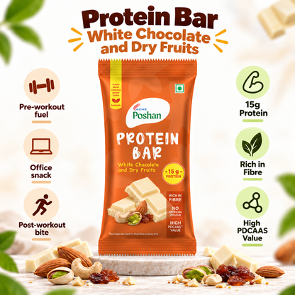 Protein Bar White Chocolate and Dry Fruits