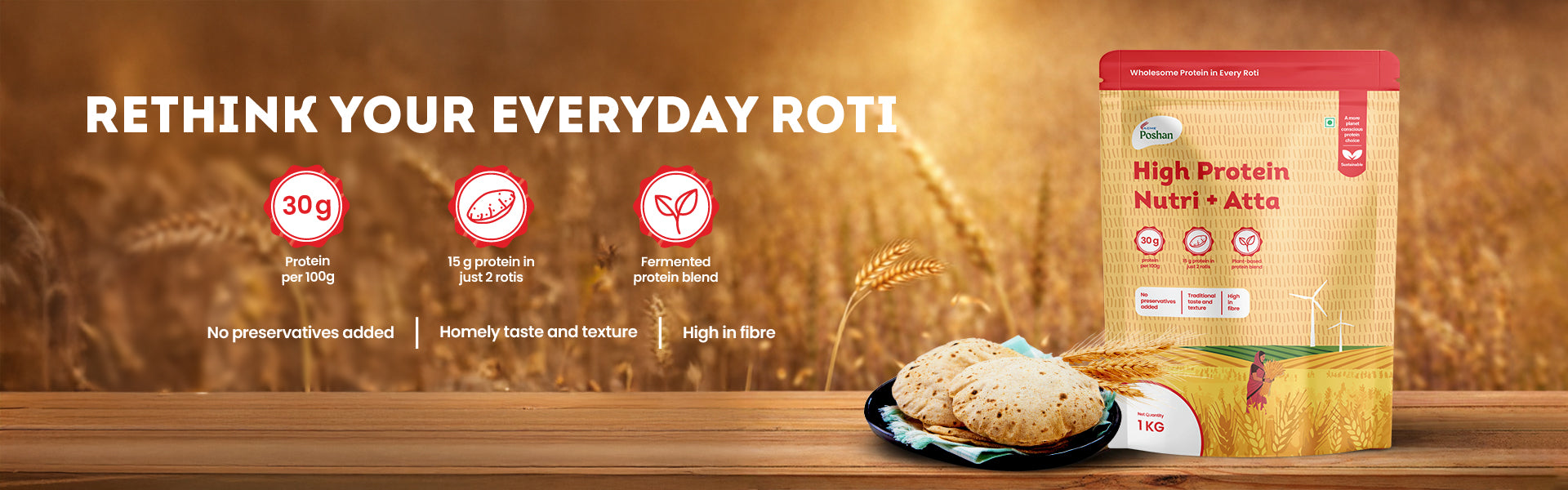 Nutri+ Protein Atta