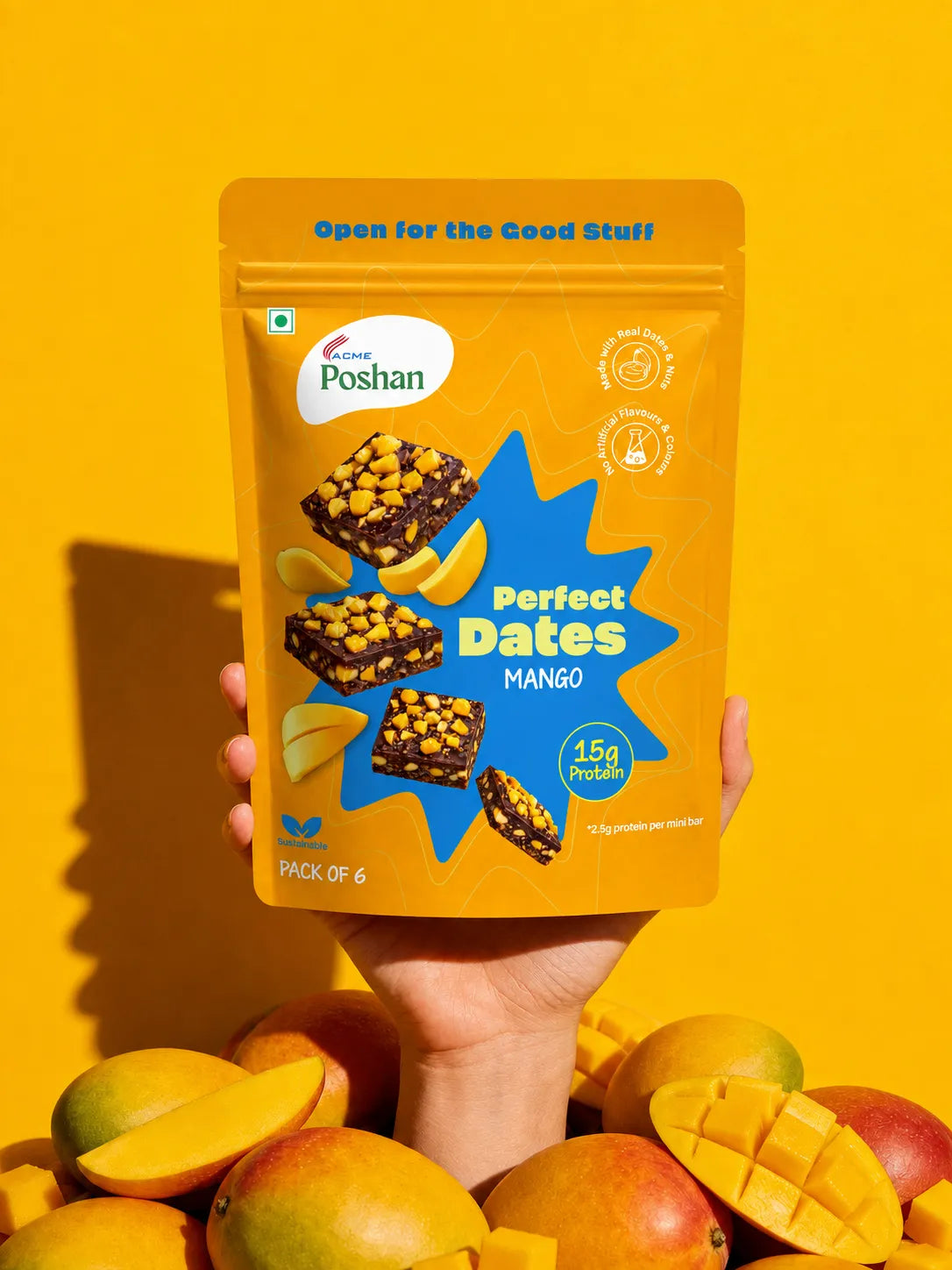 Perfect Dates Mango Pack of 6, 120 gms