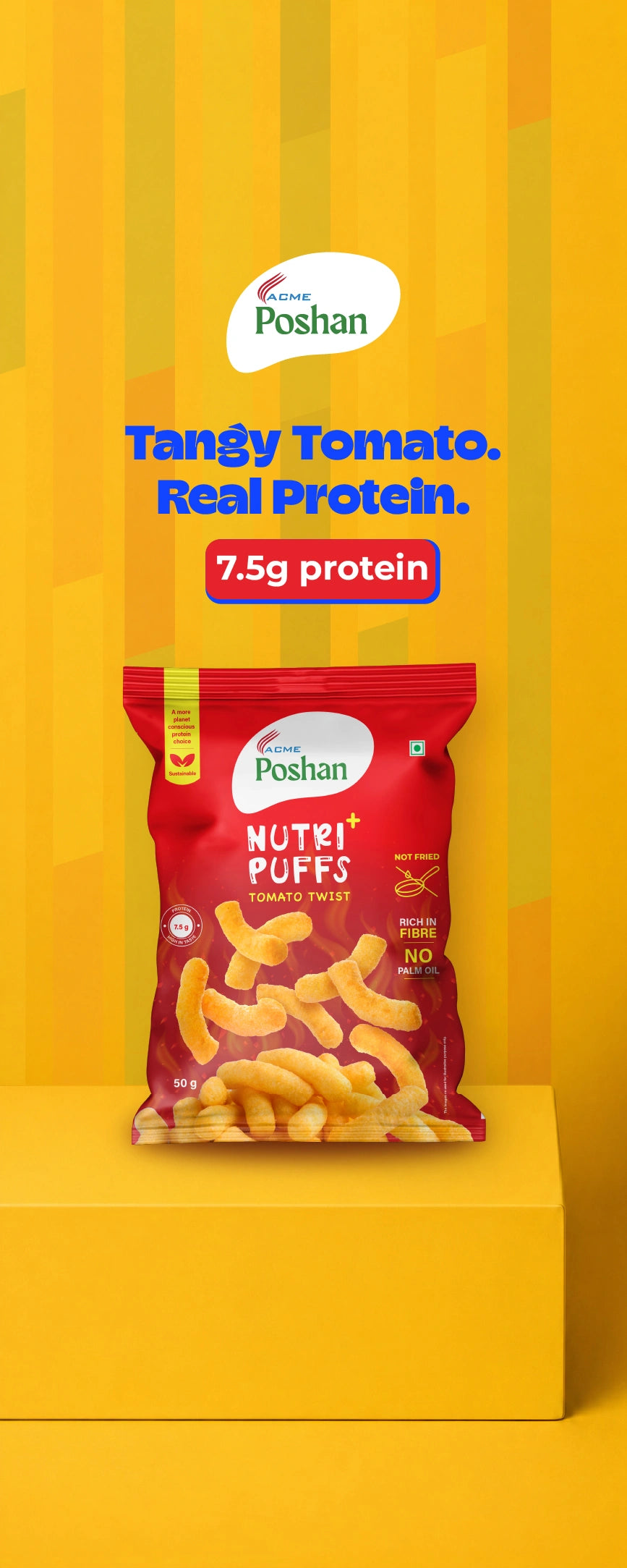 Nutri+ Puffs Tomato Twist 50gms