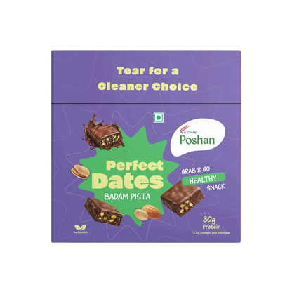 Perfect Dates Badam Pista Pack of 12, 240gms