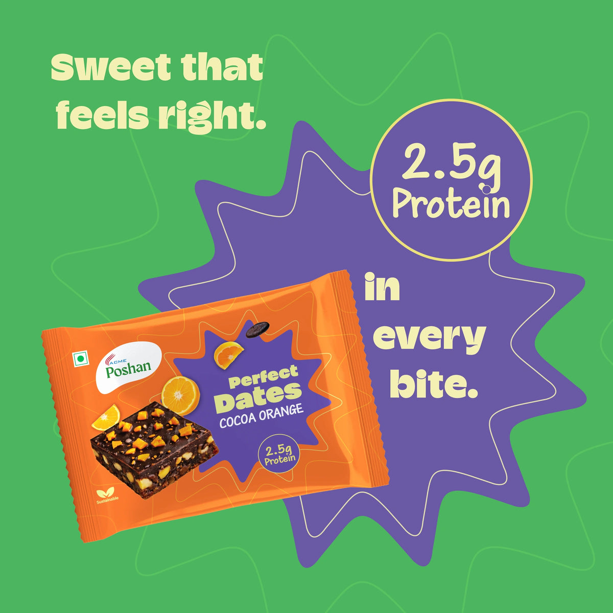 Perfect Dates Cocoa Orange pack of 6, 120 gms