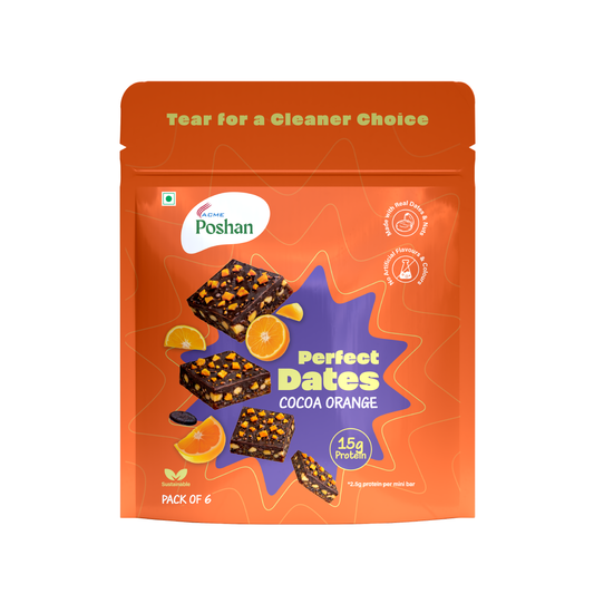 Perfect Dates Cocoa Orange pack of 6, 120 gms
