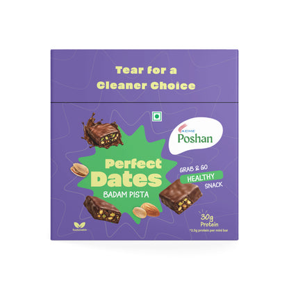 Perfect Dates Badam Pista Pack of 12, 240gms