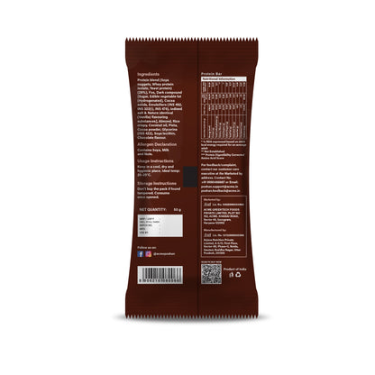 Protein Bar Dark Chocolate and Dry Fruits 50gms, 12.5gms protein