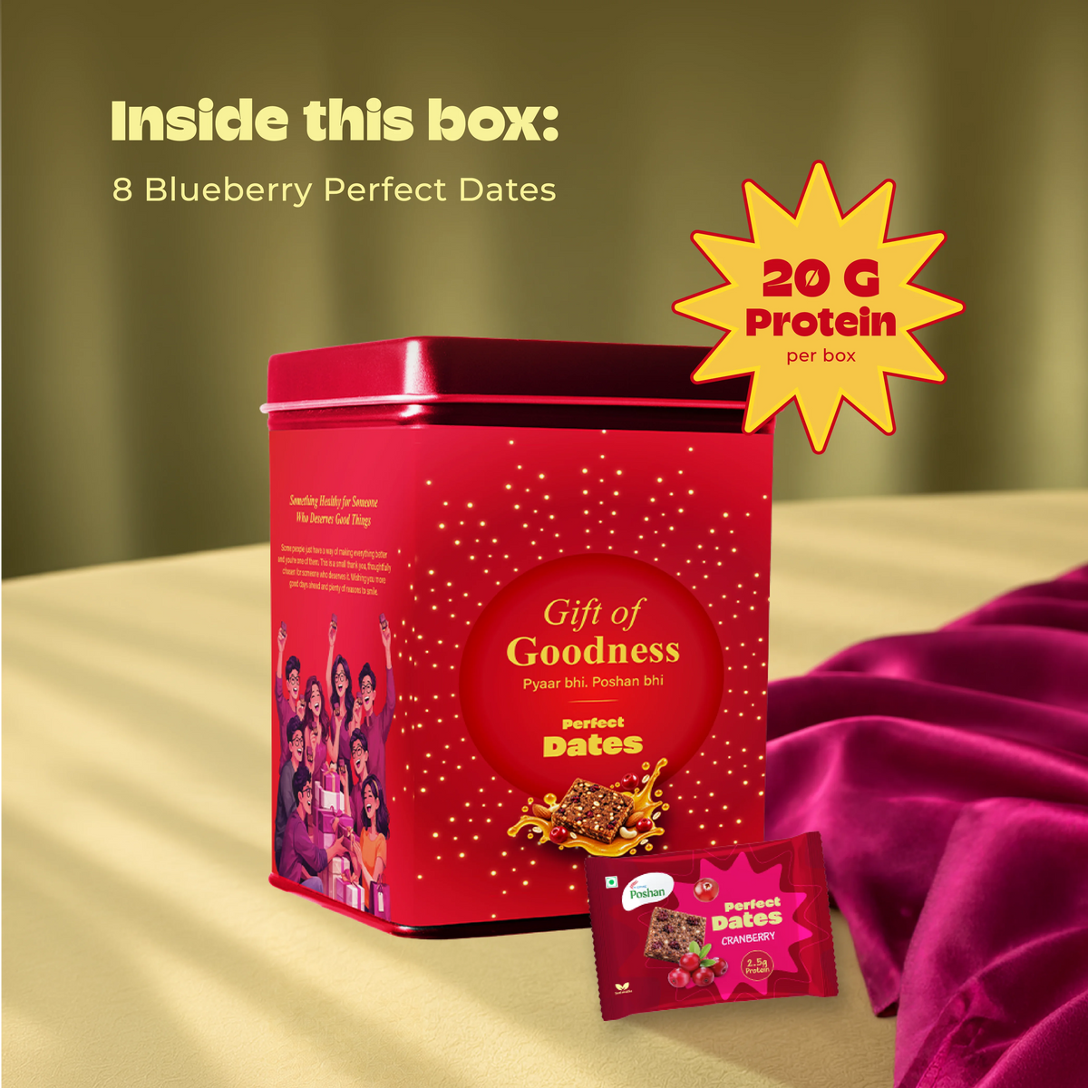 Perfect Dates Cranberry Pack of 8 (Gift Box)