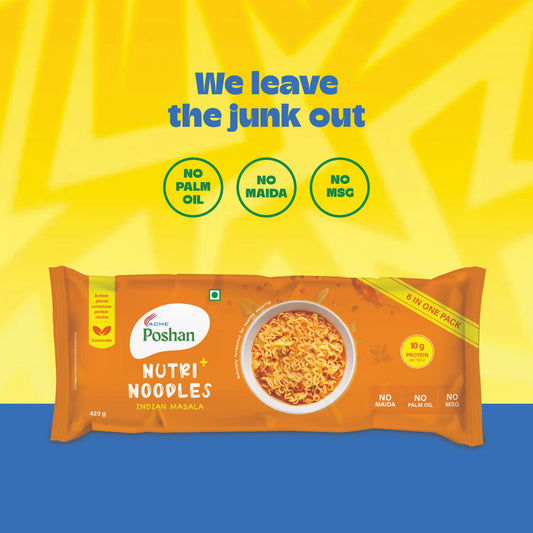 Nutri+ Noodles Indian Masala Pack of 6, 420gms