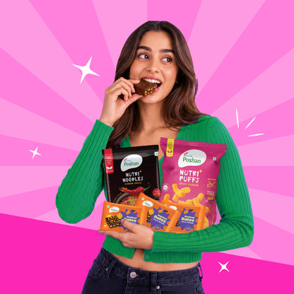 Perfect Dates Cocoa Orange 3 ( 60gms) +Korean noodles 70gms+ Spicy Fusion puff 50gms
