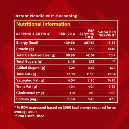 Nutri+ Noodles Korean Chilli Pack of 4, 280gms