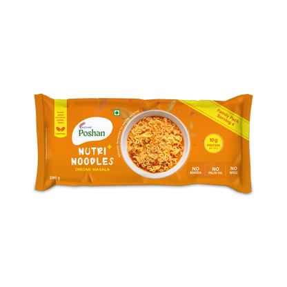 Nutri+ Noodles Indian Masala Pack of 4, 280gms