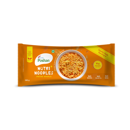 Nutri+ Noodles Indian Masala Pack of 4, 280gms