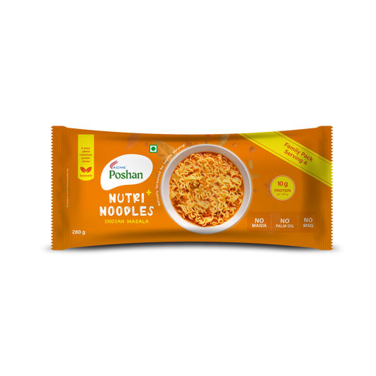 Nutri+ Noodles Indian Masala Pack of 4, 280gms