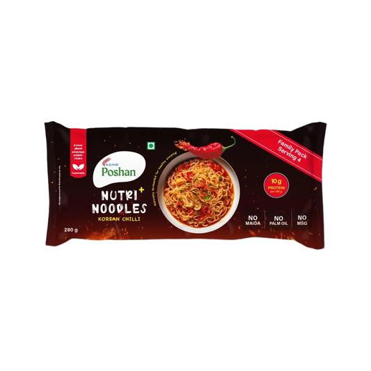 Nutri+ Noodles Korean Chilli Pack of 4, 280gms