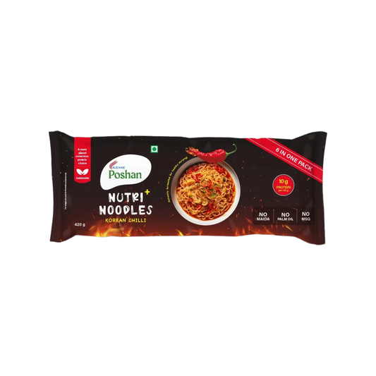 Nutri+ Noodles Korean Chilli Pack of 6, 420gms