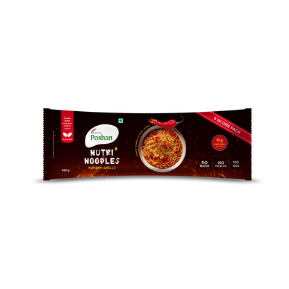 Nutri+ Noodles Korean Chilli Pack of 6, 420gms