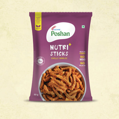 Nutri+ Sticks Chilli Garlic 50gms