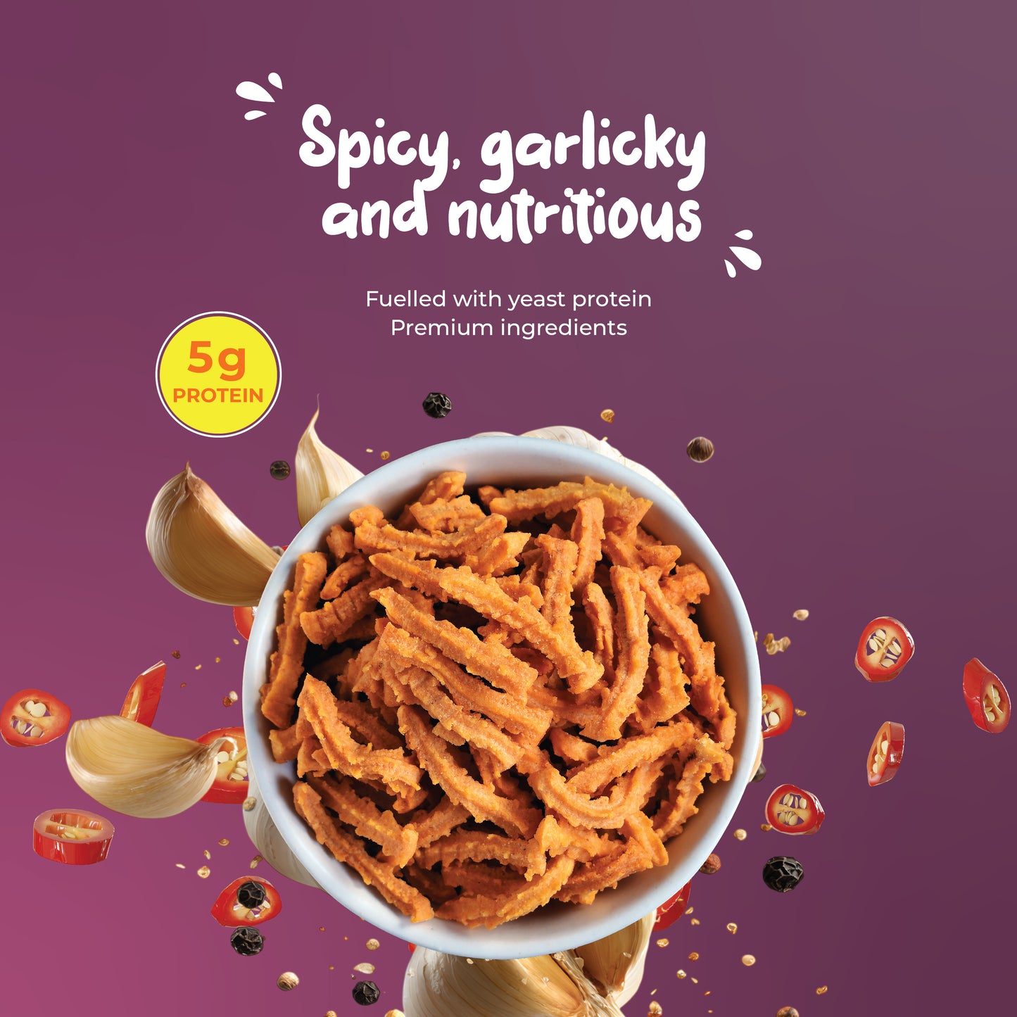 Nutri+ Sticks Chilli Garlic 50gms