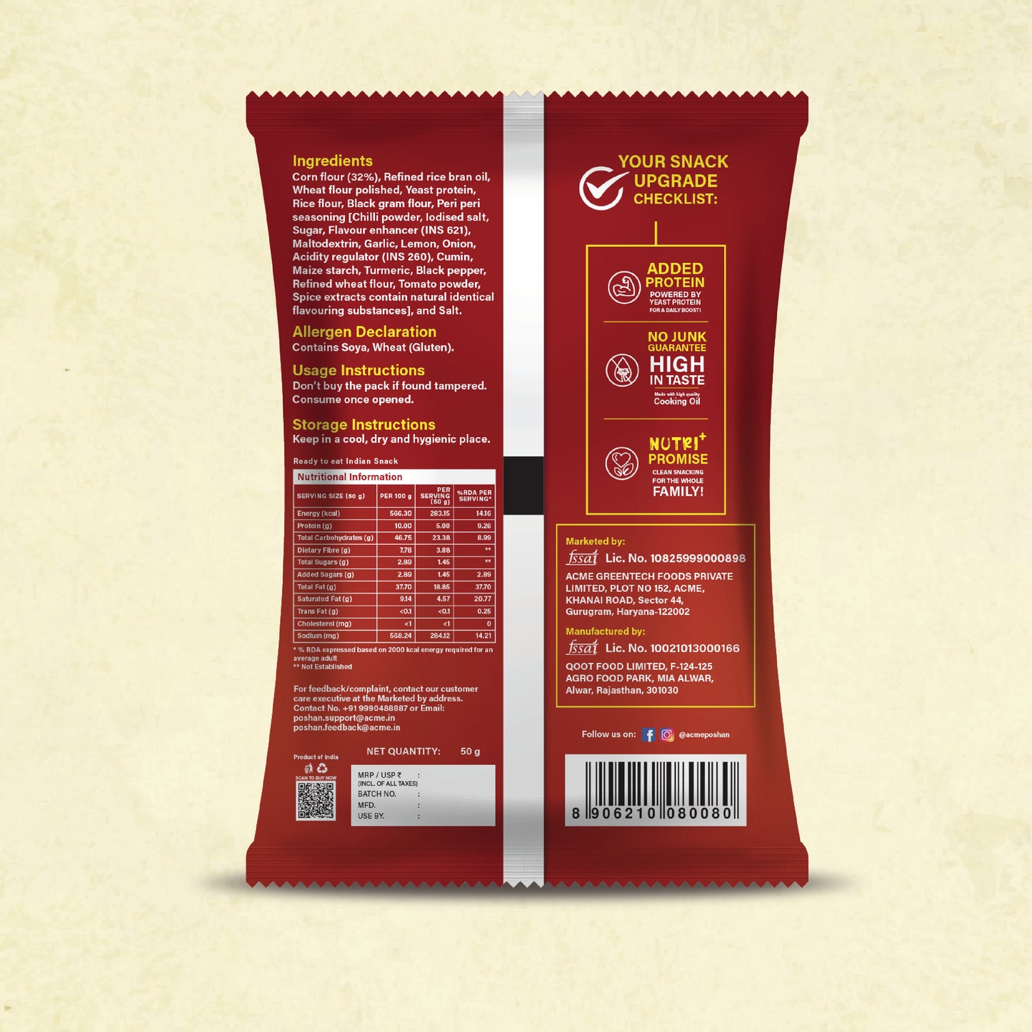 Nutri+ Sticks Peri Peri Punch