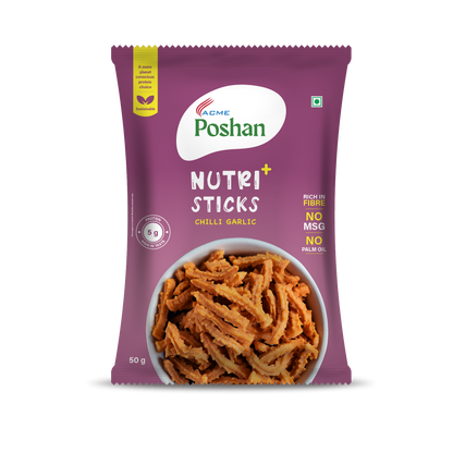 Nutri+ Sticks Chilli Garlic 50gms