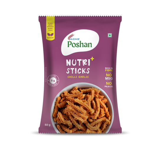 Nutri+ Sticks Chilli Garlic 50gms
