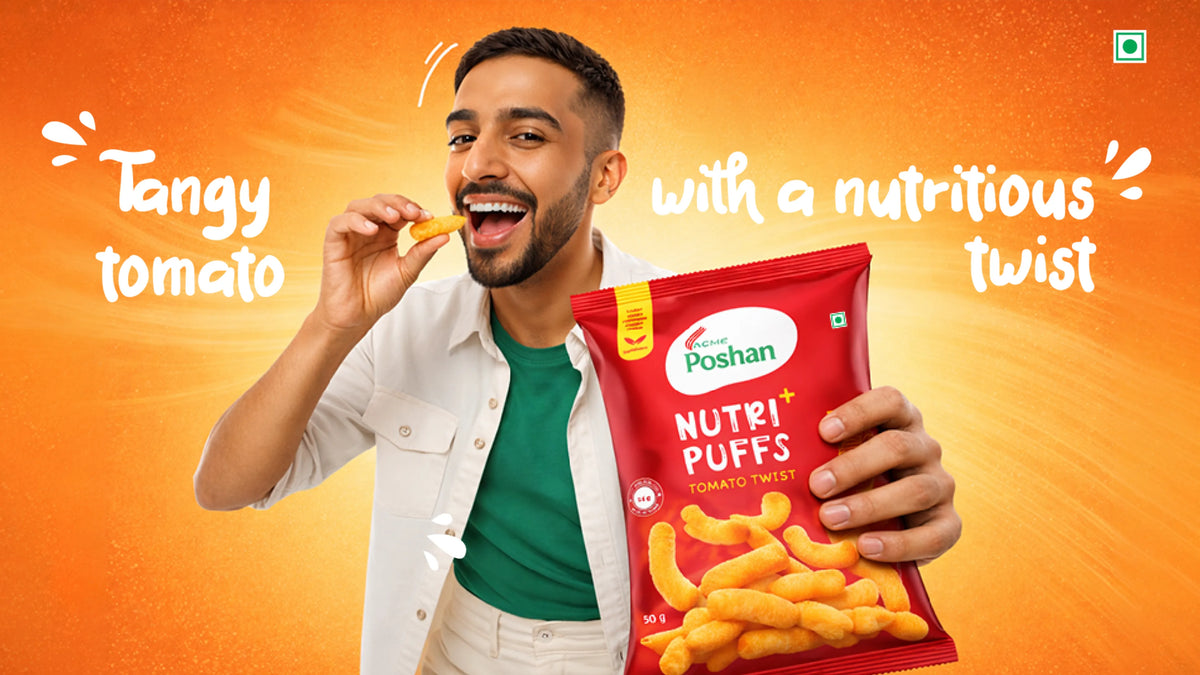 Nutri+ Puffs Tomato Twist 50gms