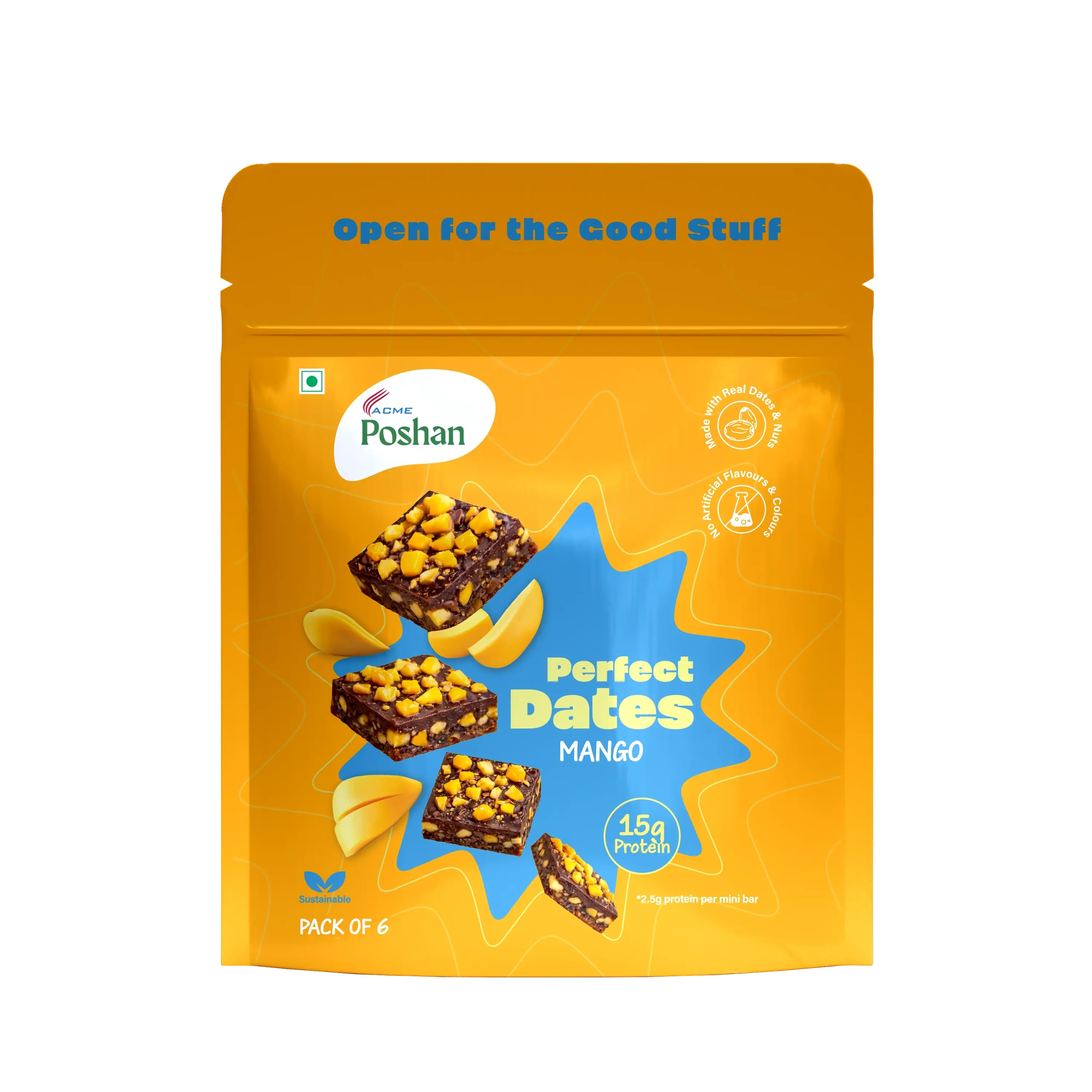 Perfect Dates Mango Pack of 6, 120 gms