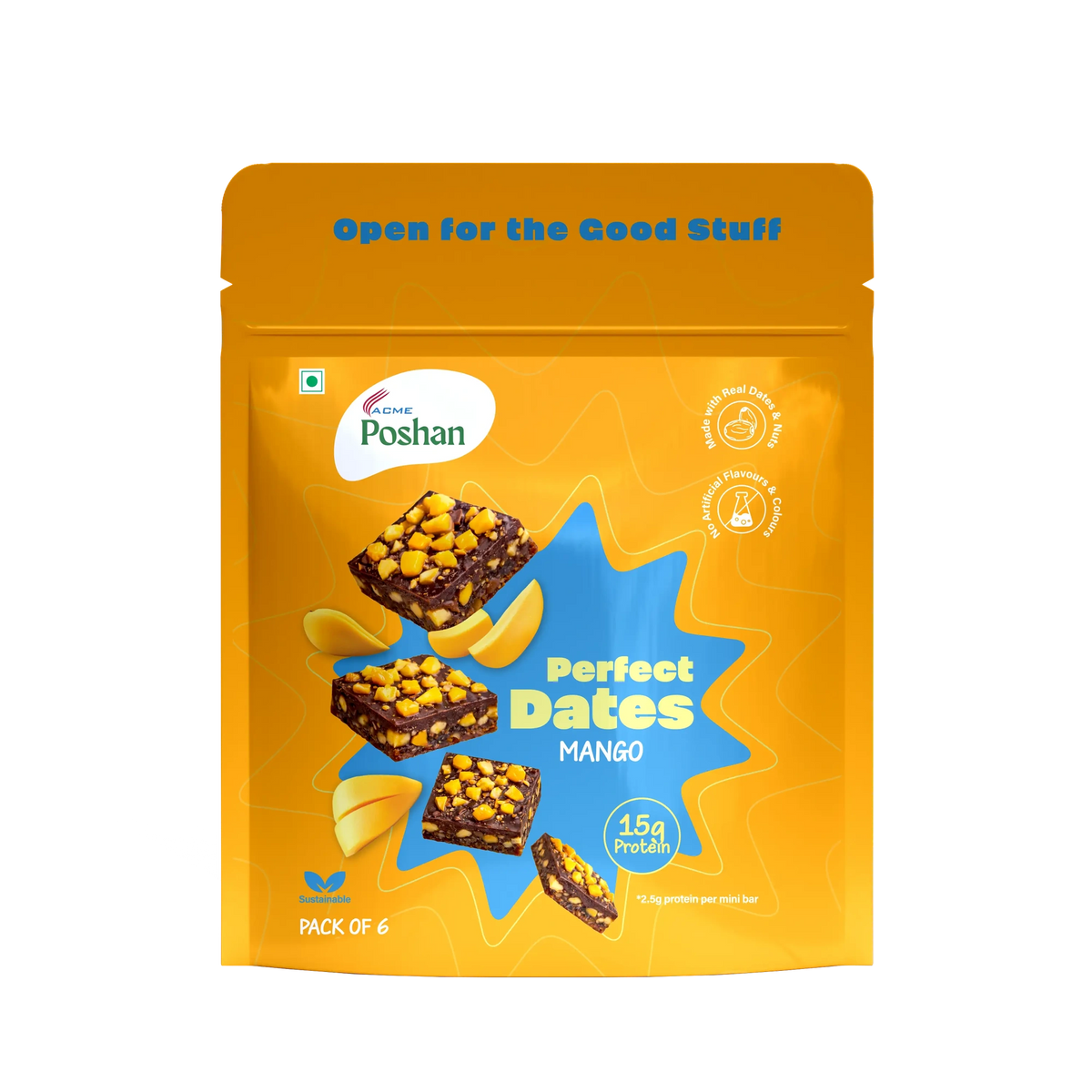 Perfect Dates Mango Pack of 6, 120 gms