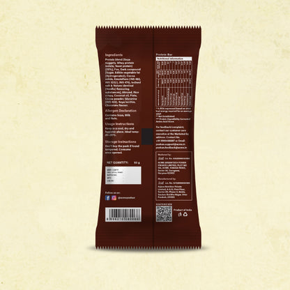 Protein Bar Dark Chocolate and Dry Fruits
