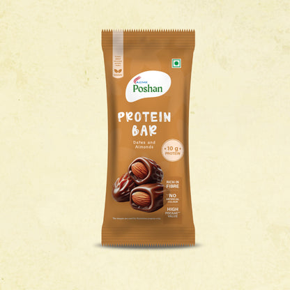 Protein Bar Dates and Almonds 50gms, 10gms protein