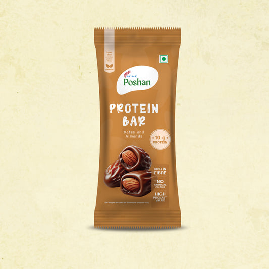 Protein Bar Dates and Almonds 50gms, 10gms protein