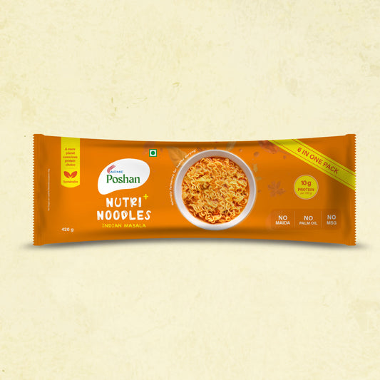 Nutri+ Noodles Indian Masala Pack of 6, 420gms