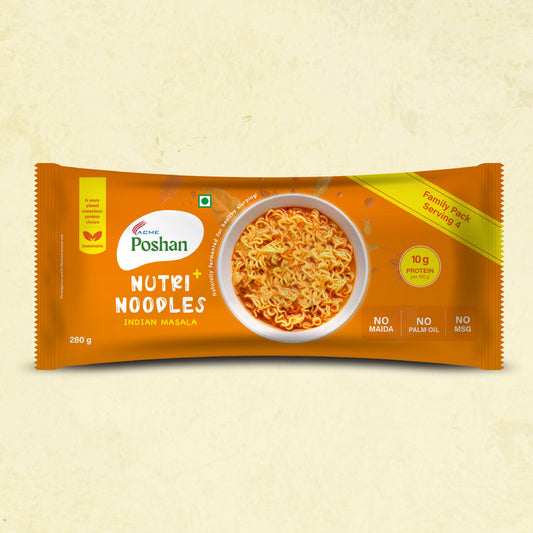 Nutri+ Noodles Indian Masala Pack of 4, 280gms