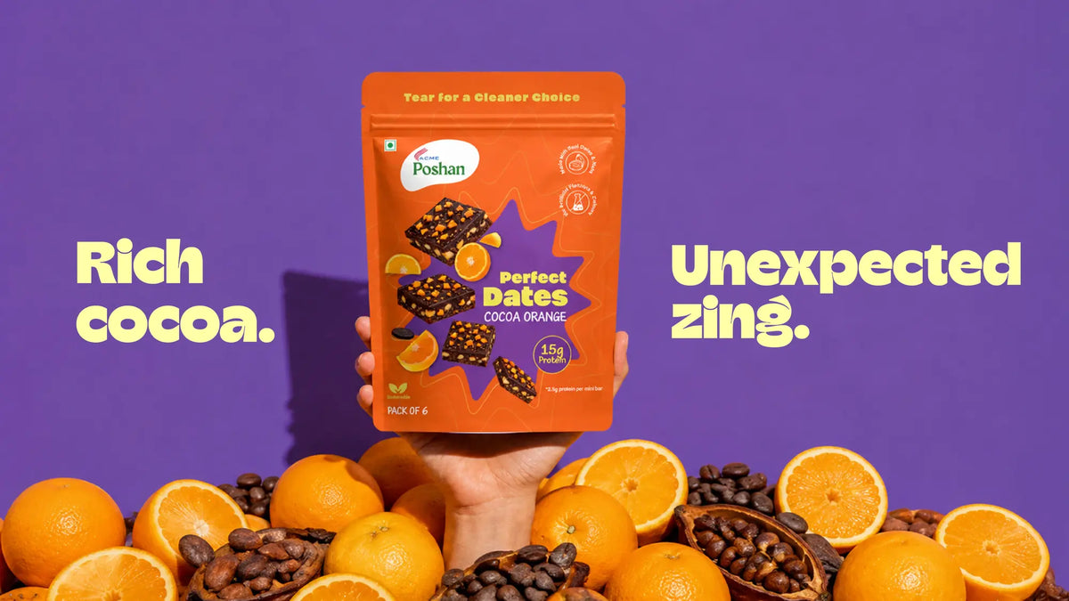 Perfect Dates Cocoa Orange pack of 6, 120 gms