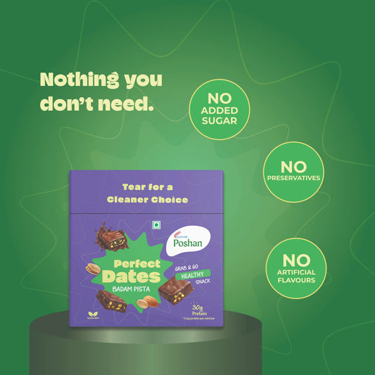 Perfect Dates Badam Pista Pack of 12, 240gms