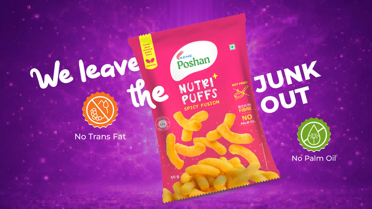 Nutri+ Puffs Spicy Fusion 50gms