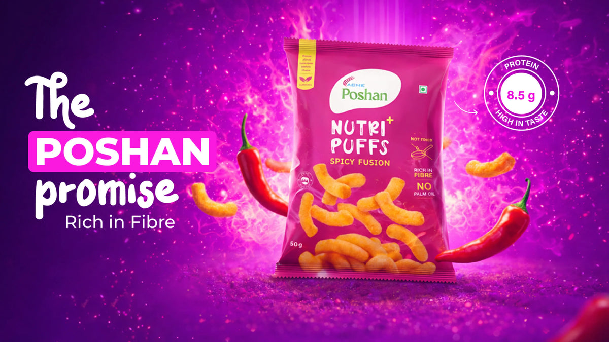 Nutri+ Puffs Spicy Fusion 50gms